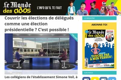 Les élèves du Club Vidéo mis à l&#039;honneur dans “Le monde des ados”