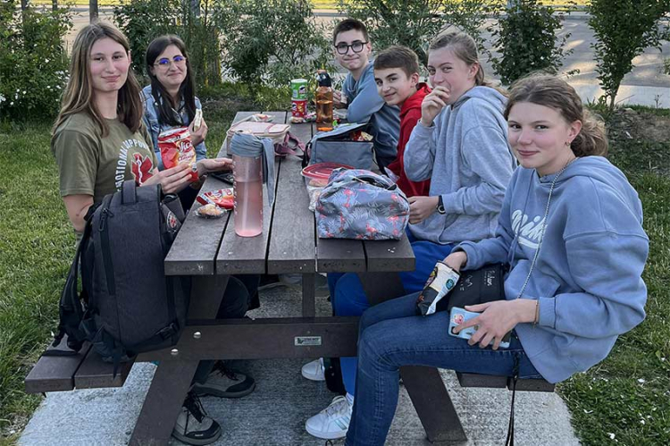 Les élèves ont pris le départ vers l'Espagne